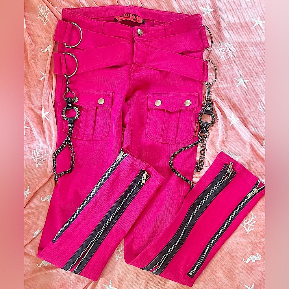 *LIMITED EDITION* Tripp NYC✖️Hot Pink Bondage Skinny Jeans